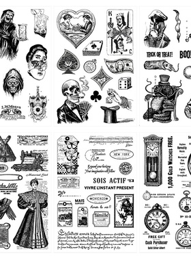 Transparent Silicone Stamps Vintage Original Series Diary