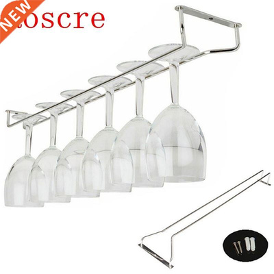 Wine Glass Rack Kitchen Bar Cup Hanging Holder Metal Goblet