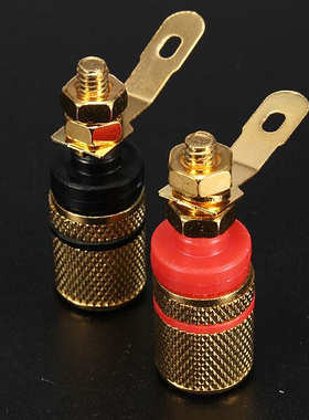 Gold Plated Amplifier Speaker Terminal Binding Post Banana P