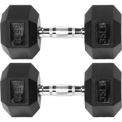 dumbbells fitness workout equipment Rubber Encased Hex