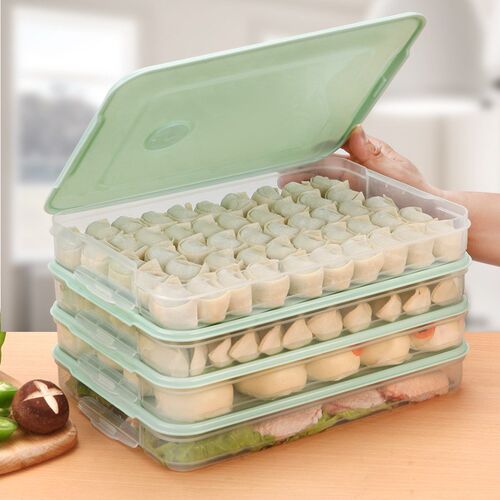 Refrigerator Food Storage Box Multilayer Stackable Kitchen O
