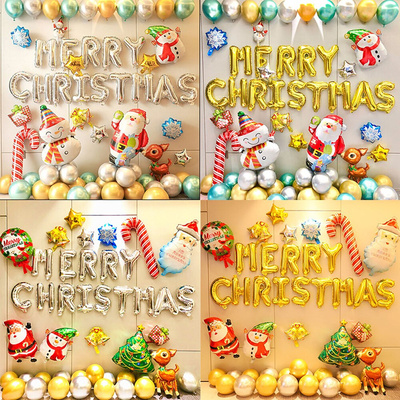 Christmas Balloons Christmas Party Decorations Balloons Set
