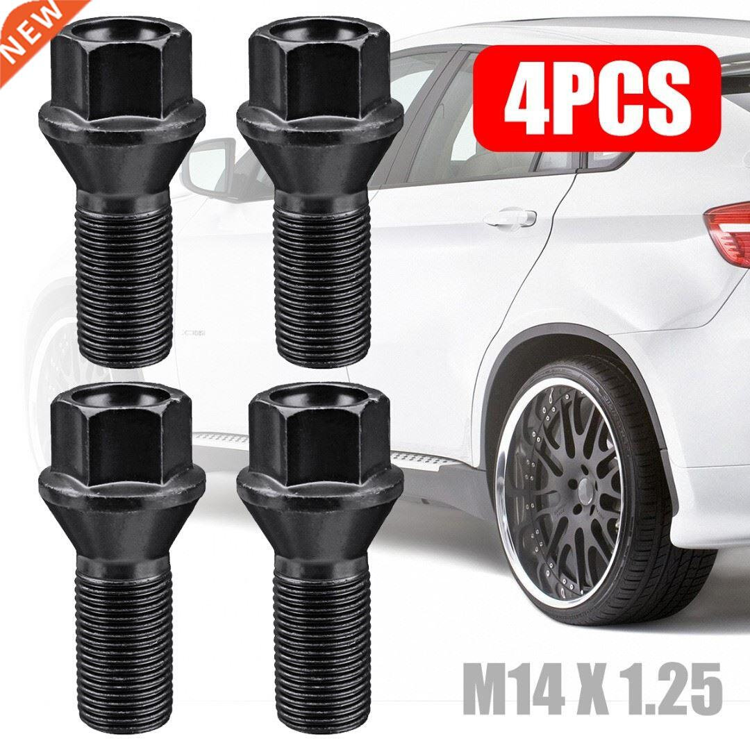 For BMW 4pcs M14 x 1.25 Wheel Lug Bolt Nut Steel 36136781151