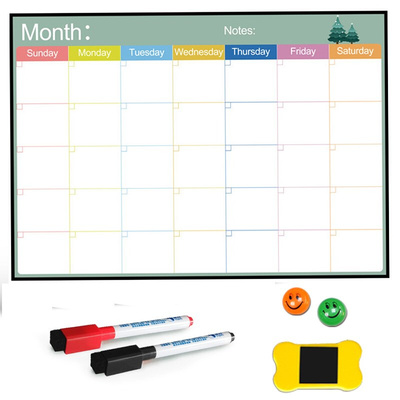A3 Size Magnetic Board Monthly Calendar,Dry Erase whiteboard