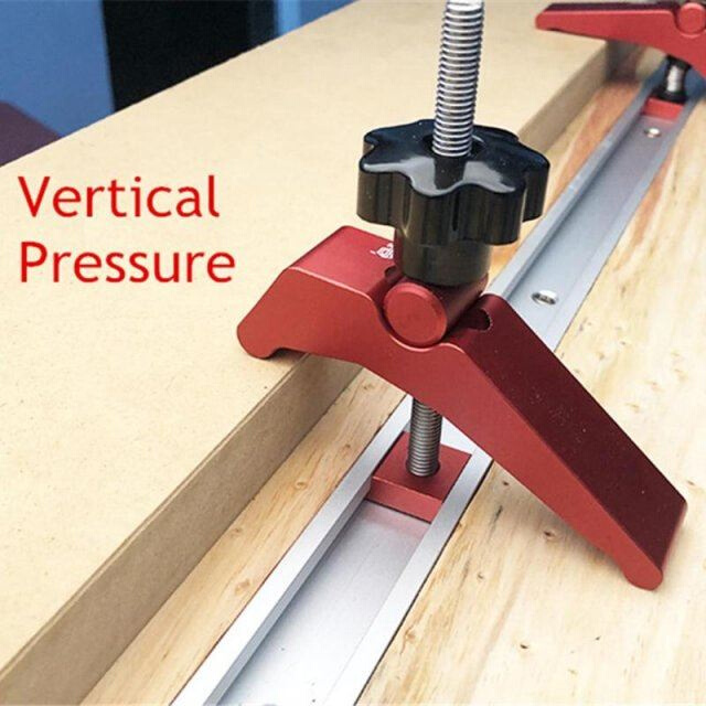 T-shape Block Clamp Woodworking Aluminum Alloy Quick Acting