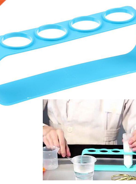 1pc Plaic Te Tube Rack 4 Holes Holder Support Burette