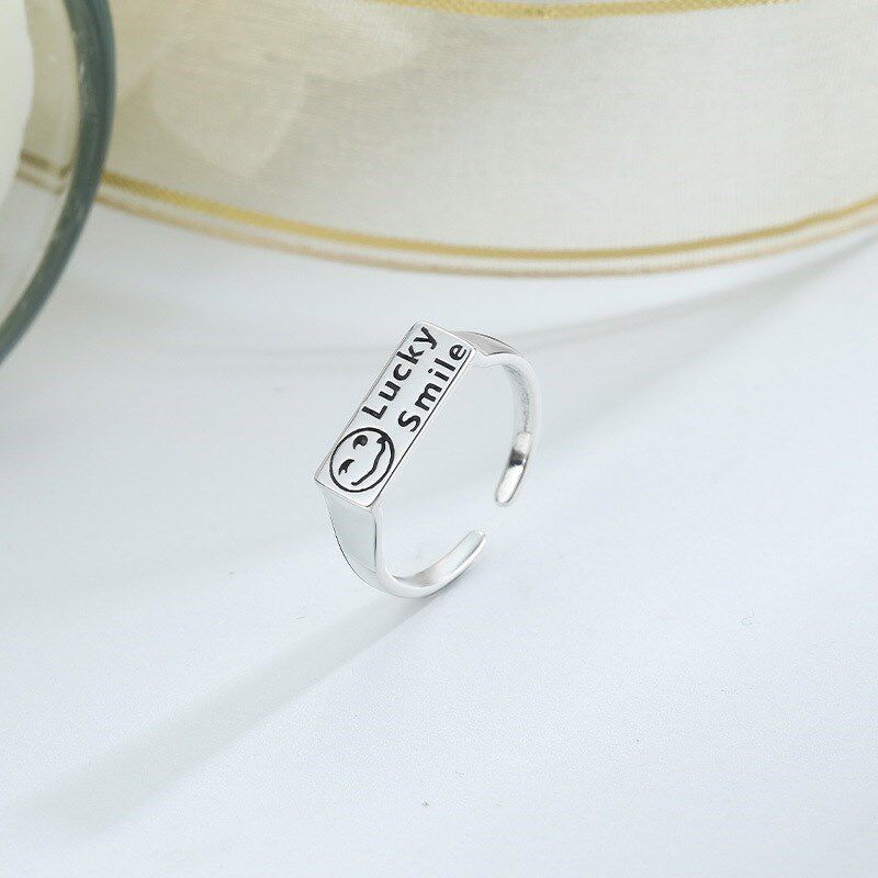 2021 New Arrival Fashion Design Smiley Face Happy Luck Lette