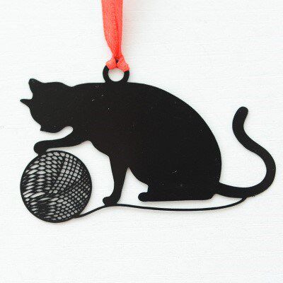 Lovely Cute Kawaii Metal Bookmark Black  Book Holder for