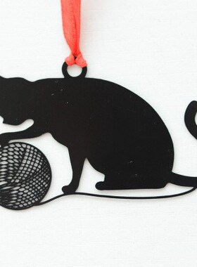 Lovely Cute Kawaii Metal Bookmark Black  Book Holder for