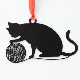 Lovely Cute Kawaii Metal Bookmark Black  Book Holder for