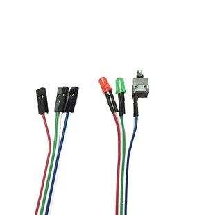 ATX PC Compute Motherboard Power Cable Switch On / Off / Res