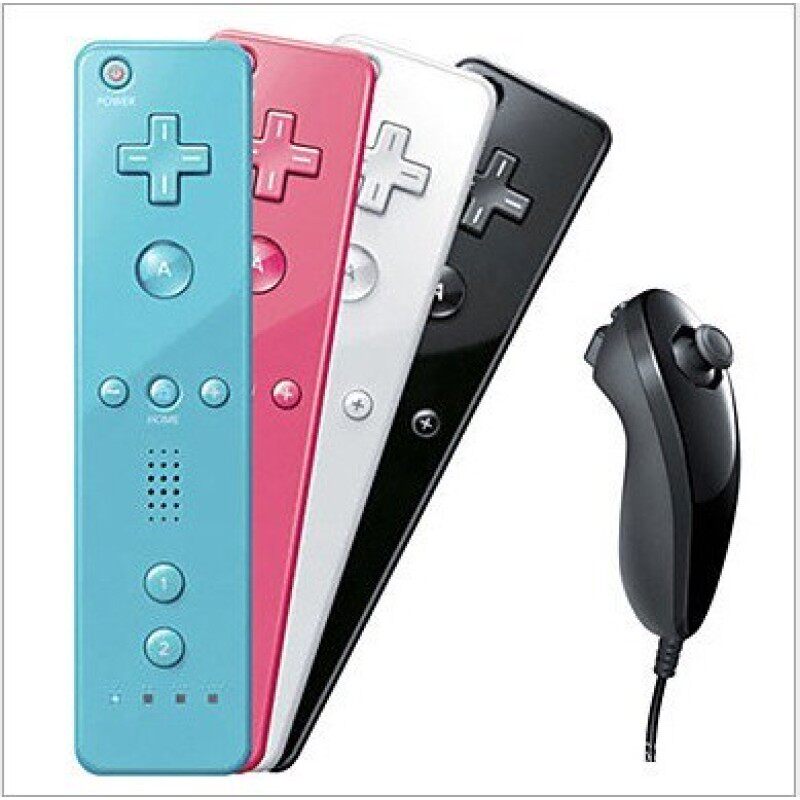 2in1 Wireless Remote Controller for Nunchuk Nintendo Wii Bui