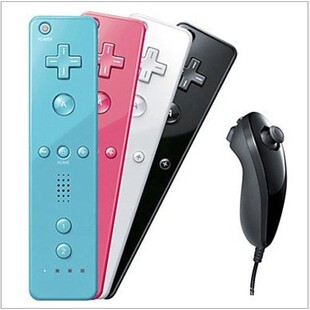 2in1 Wireless Remote Controller for Nunchuk Nintendo Wii Bui