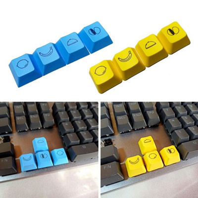 4 Pcs Only Keycap, Original PBT Direction Keycaps Dye-Sub