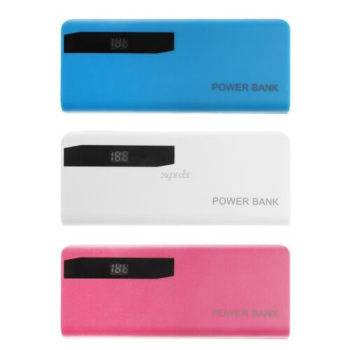 5x 18650 Li Battery Charger LCD Display DIY Power Bank Case