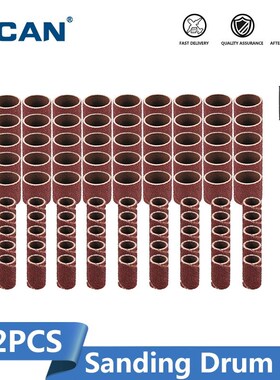 80# Sanding Bands 102pcs/Set 1/4 1/2 Inch Sanding Drum Set W