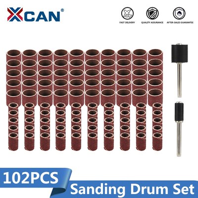 80# Sanding Bands 102pcs/Set 1/4 1/2 Inch Sanding Drum Set W