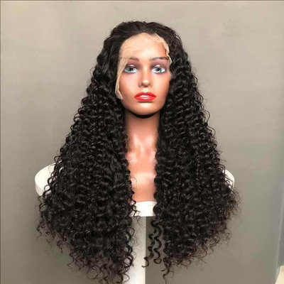 vietnamese 13*4 frontal  human hair wigs jerry curl indian