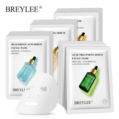 BREYLEE Face Mask Collagen Facial Sheet Mask Retinol Acne Tr