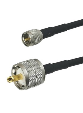 RG58 UHF PL259 Male Plug to Mini UHF Male Plug Connector RF