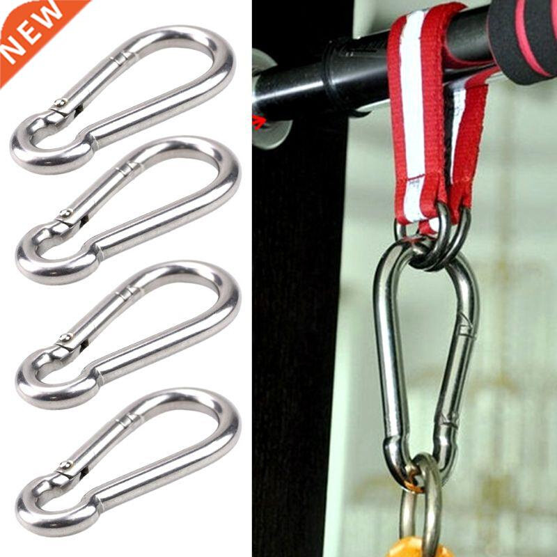 4 Pcs Carabiner Clip Spring Snap Rope Connector Hooks Heavy