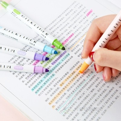 Pastel-Markers Highlighter-Pen Stationary-Supplies Painting