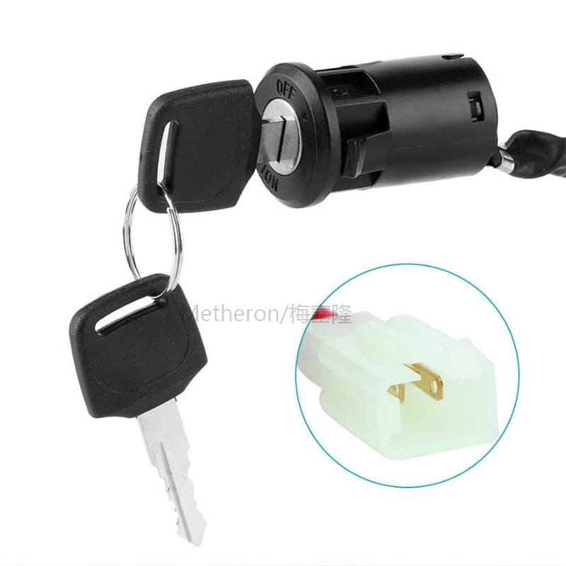 *Electromobile Ignition Switch Key 2 Wire Universal Moto Acc