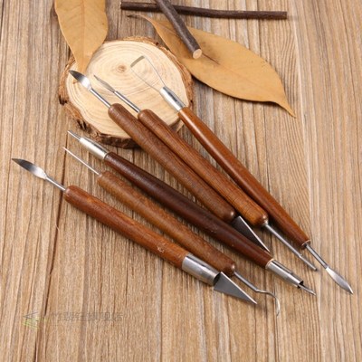 6pcs Wax Wood Carving Pottery Sculpture Tool Clay Sculpting