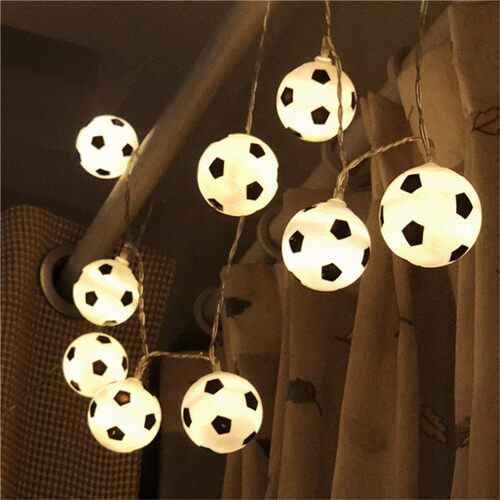 LED Soccer  String Garland Decoration Bedrooms Home Theme Pa