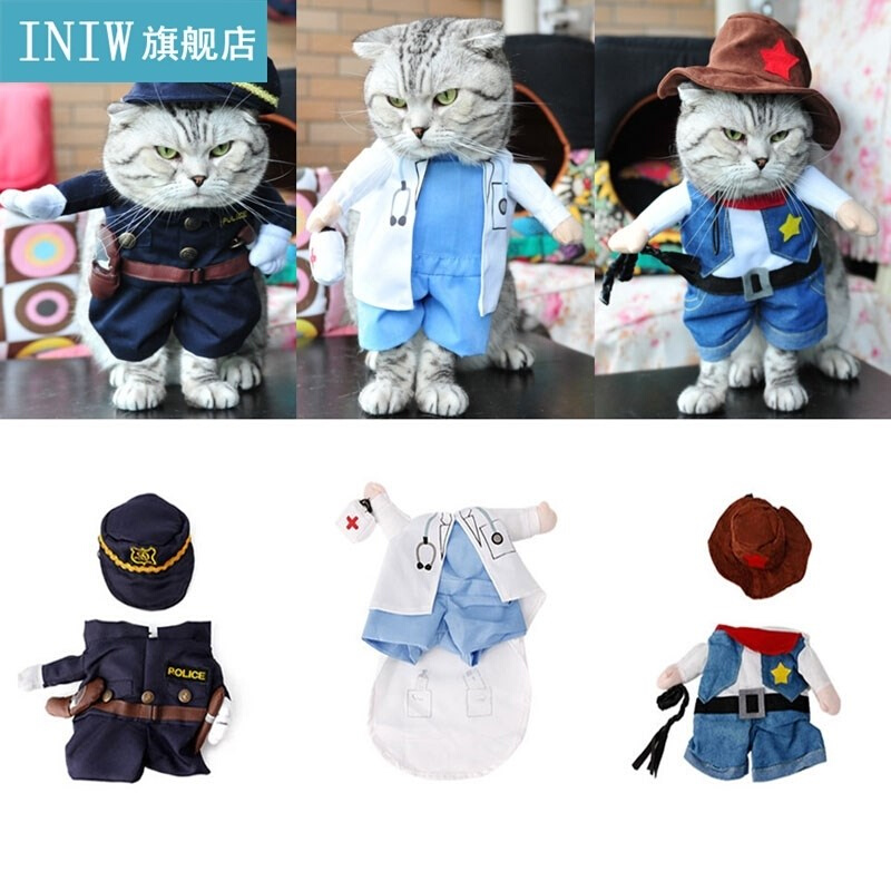 Funny Pet Costume Dog  Costume Clothes Dress Apparel Doct