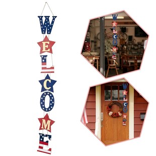 Independence Day Hanging Door Decorations Fourth Of July Woo