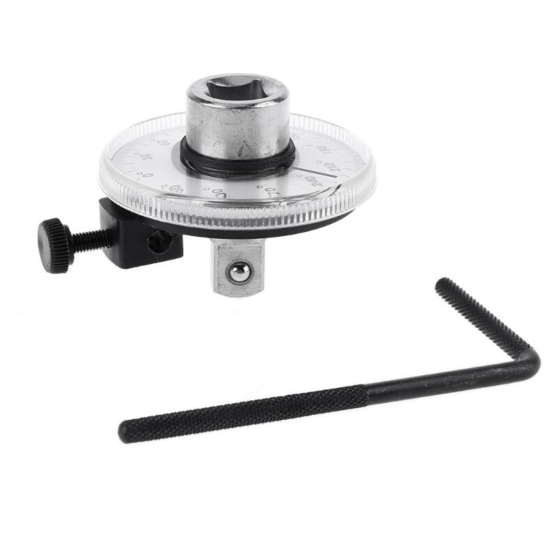 Torque Angle Ruler Protractor 360 Degree 1/2 Inch Drive Mete