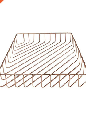 Stylish Rose Gold Magazine File Holder Document File Organiz