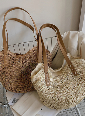 2023 Summer Beach Straw Handbags and Purses Weave Tote Bag