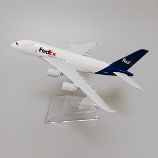 16cm Alloy Metal Air Fedex A380 Airlines Airplane Model