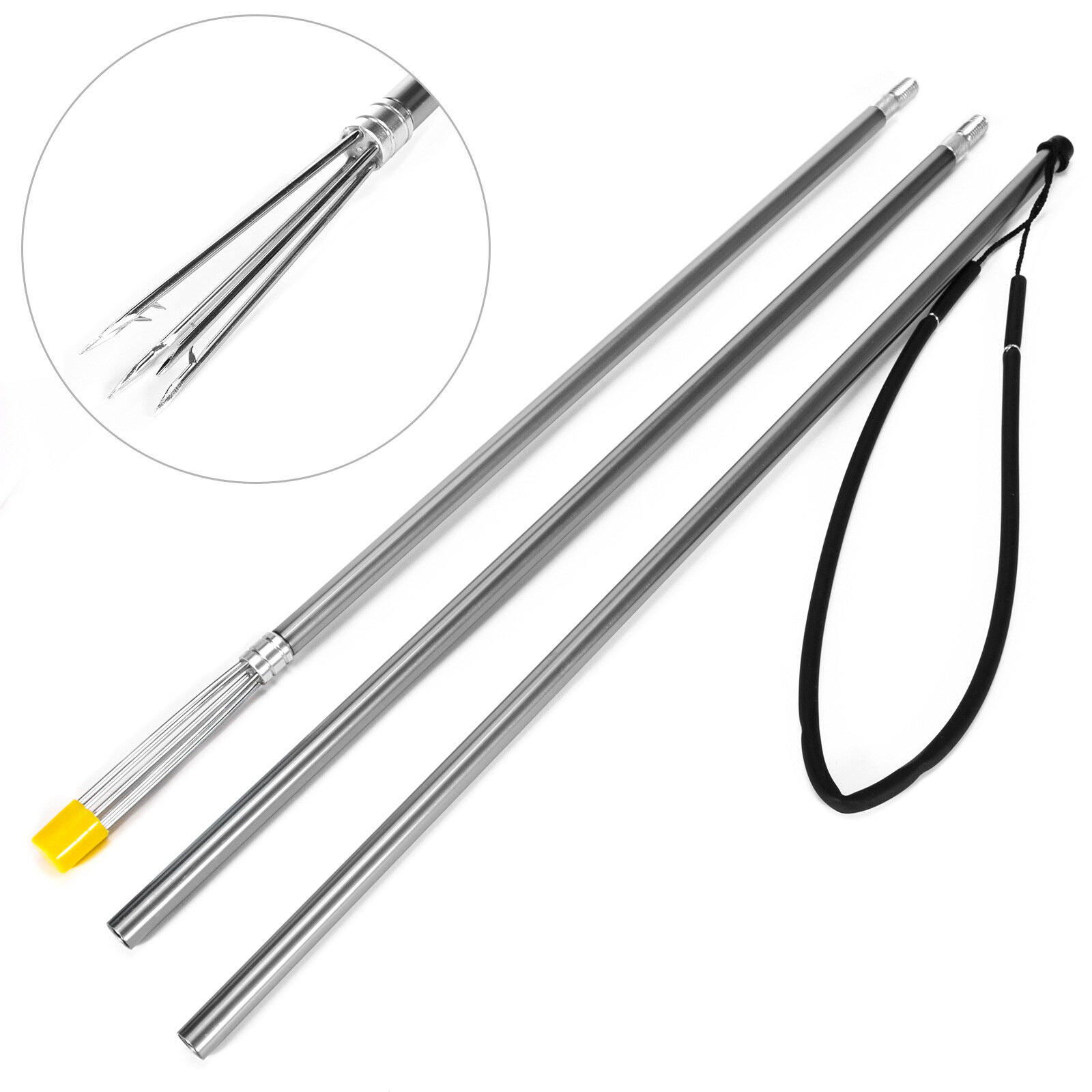 1m 3-piece fishing harpoon aluminum alloy fishing gaff