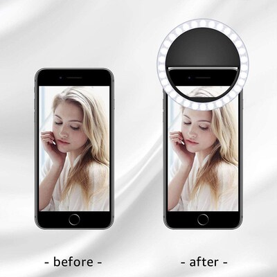 Selfie Lights Portable Selfie LED Dimmable Ring Light Mobile