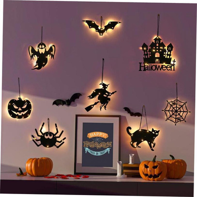 Halloween decorative lights pumpkin party pendant spider web
