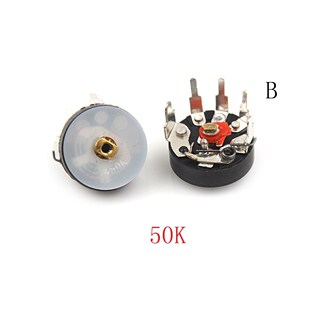 10PCS Straight Angle Radio Potentiometer RV12MM B503 B50K Po