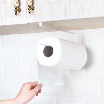Towel-Rack Roll-Holder Partition Kitchen Paper Door-Cabinet
