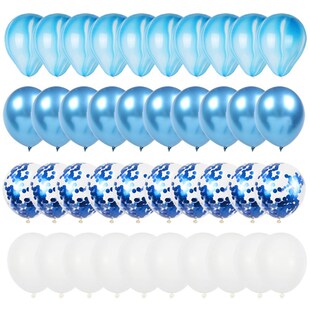 40pcs Agate balloon Latex metal ballons set Girl boy birthd