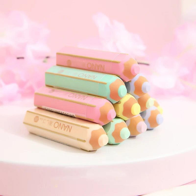 Kawaii Pencil Shape Erasers Cute Rubber Pencil Erasers