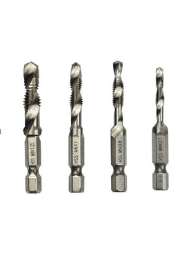 Hand Tap Hex Shank HSS Screw Spiral Point Thre Metric Plug