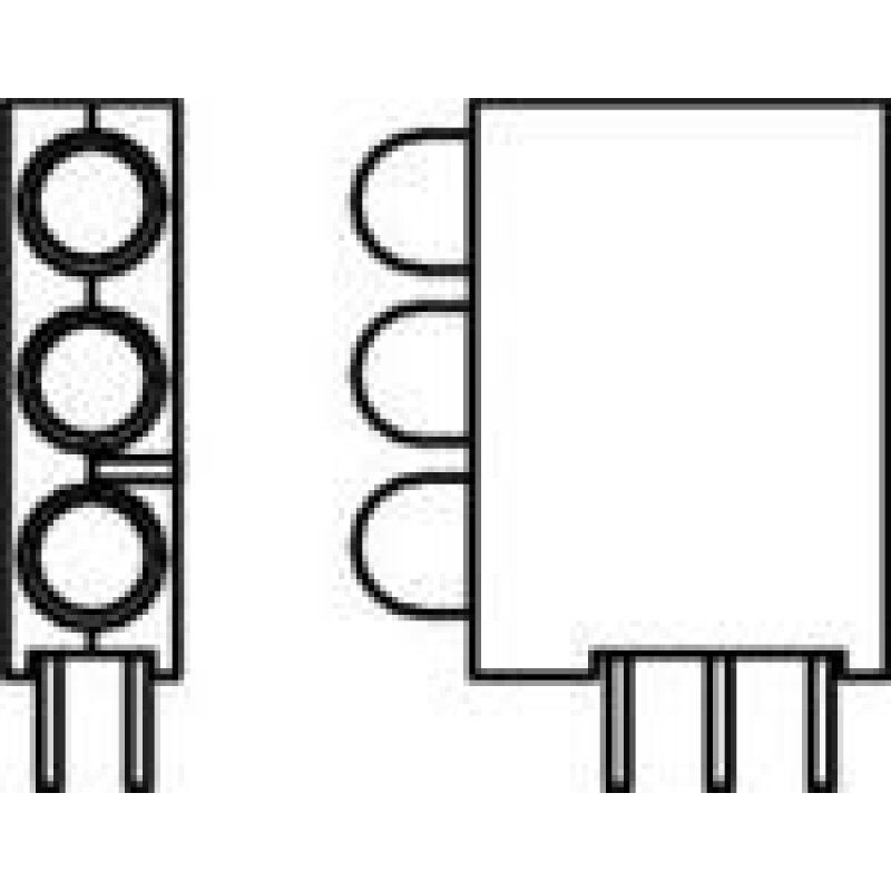 564-0700-111F [LED Circuit Board Indicators HI EFF RED DIFFU