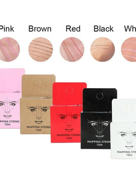 2023 New Custom Logo Eyebrow Pre Inked Mapping Thread Brow跨