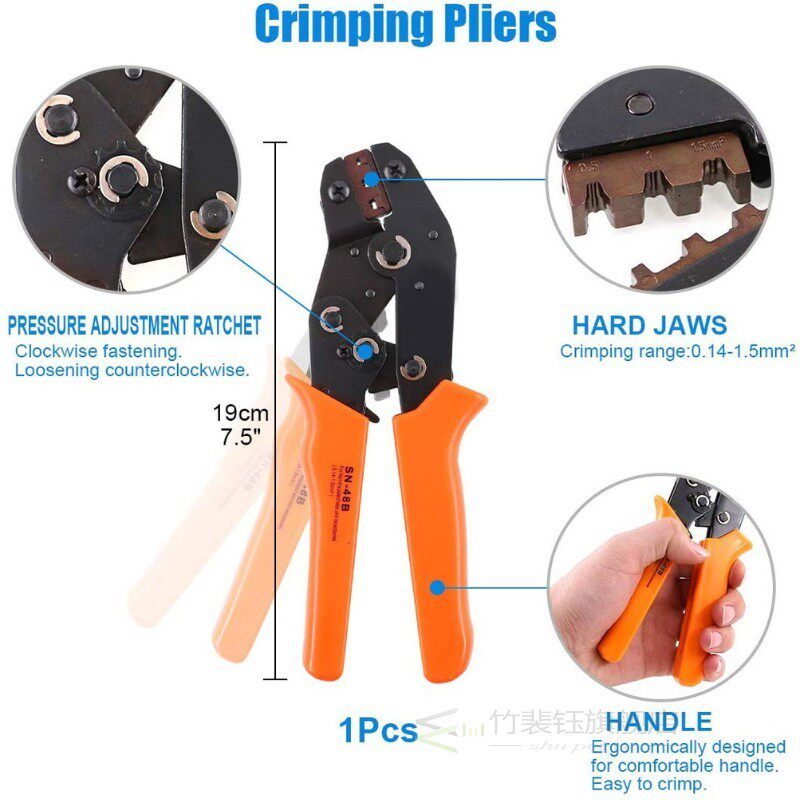 900PCS Female Male Electrical Spade Wire Butt Connectors Lug