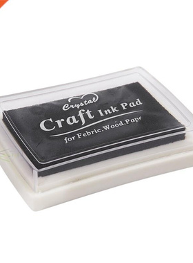 Black Ink Pad Inkpad Rubber amp Print Craft Non-Toxic Bab