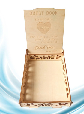 Retro Wooden Signing Book For Weddings Wooden Wedding