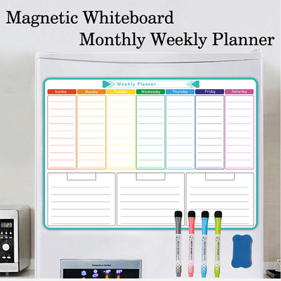 A3 Size Monthly Planner Dry Erase Board Fridge Magnetic