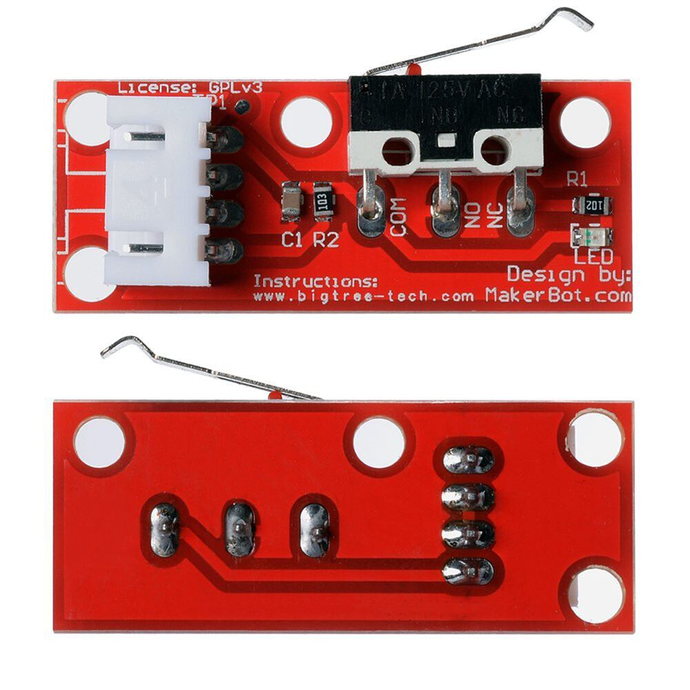 5x Red Mechanical Endstop Switch with Cable for 3D Printer M